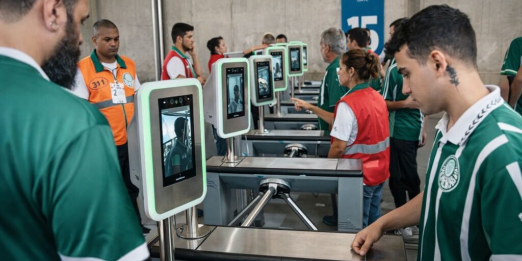 Reconhecimento facial amplia público nos estádios e reforça segurança