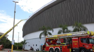 Defesa Civil do Rio interdita parte do Velódromo atingido por incêndio