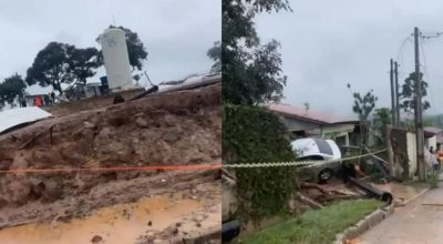Rompimento de reservatório da Sabesp provoca uma morte em Mairiporã