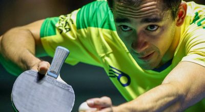 Calderano fica com bronze em Doha após derrota para jovem chinês