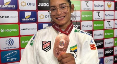 Jéssica Lima é bronze no 1º dia do Grand Slam de judô no Uzbequistão