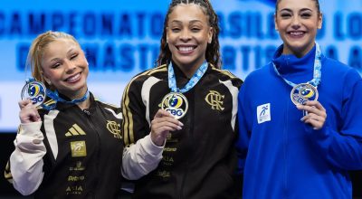 Lorrane Oliveira e Caio Souza são ouro no Brasileiro de Ginástica