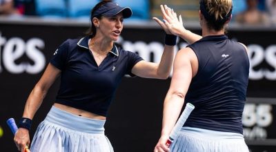 Dupla de Stefani vence 2º jogo e vai às quartas do WTA 1000 de Doha
