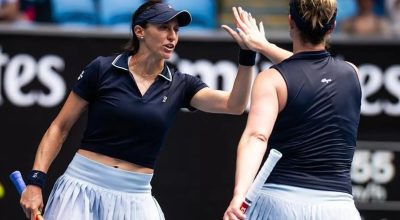 Dupla de Luisa Stefani vence estreia e avança à 2ª rodada do US Open
