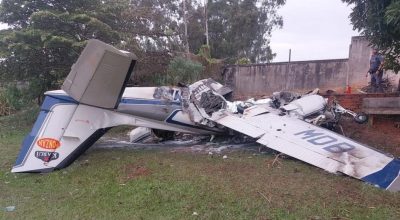 Queda de bimotor deixa dois mortos em Marília, interior de São Paulo